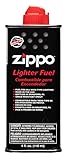 Zippo Unisex – Erwachsene Original f. Benzin Feuerzeuge 125 ml mit Kunststoff-Ventil, Schwarz, 1-Pack