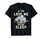 Niedliches Tier Geschenk Schlafender Koala T-Shirt