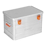ALUBOX B70 - Aluminium Transportbox 70 Liter Alukiste mit Gummidichtung - Inhalt vor Staub und Spritzwasser geschützt, abschließbar