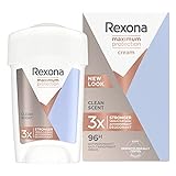 Rexona Women Maximum Protection Clean Scent Reise-Deo-Creme (mit TRIsolid-Technologie: Sorgt für maximalen Schutz vor Achselnässe), 1 x 45ml