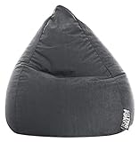 SITTING POINT only by MAGMA Sitzsack Easy L ca. 120 Liter anthrazit
