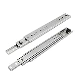 Trjgtas Robuste Schubladenführungent Vollauszug, Kugellager, Industrie-Schubladenführungen, 3-Teilige Schubladenschienen Und Führungen, Seitliche Montage/Silver/900Mm/36Inch