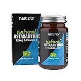 NATURAL ASTAXANTHIN 12 mg & Vitamin E, hochdosierter, natürlicher Komplex mit Astaxanthin aus Blutregenalge plus Vitamin E, für den Zellschutz (45 Kapseln)