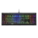 Sharkoon Skiller SGK60 RGB Gaming USB-C Keyboard, 14 PBT-Tastenkappen, Weiße Kailh-Box-Schalter, 4044951030088, Schwarz