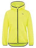 Ziener Kinder NARUS Regenjacke - Fahrrad|Mountainbike|Outdoor - wasserdicht,atmungsaktiv,super leicht, poison yellow, 128