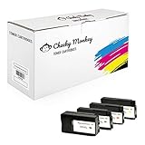 Cheeky Monkey Multipack 4X Tintenpatronen kompatibel mit HP CN045AE CN046AE CN047AE CN048AE 950XL 951XL MIT CHIP