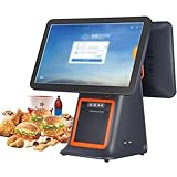Registrierkasse mit 15,6 Zoll Touchscreen, intelligente All-in-One-Registrierkasse mit 58-mm-Thermodrucker, einstellbarem Winkel für Einzelhandel, Restaurant, Kleinunternehmen,