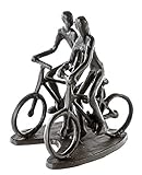 Casablanca - Design-Skulptur Figur - Rad Tour - aus Eisen - brüniert H 13 cm
