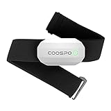 Coospo Pulsmesser Bluetooth ANT+ Pulssensor IP67 Wasserdicht Kompatibel mit Peloton, Zwift, Wahoo, Rouvy, Strava, Sportuhren
