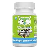 Vitamin B5 Kapseln - 250mg - hochdosiert & vegan - ohne künstliche Zusätze - Qualität aus Deutschland - hochwertige Pantothensäure - 100% pflanzliche Calciumpantothenat - Vitamineule®