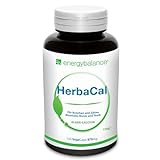 EnergyBalance HerbaCal - Algen Calcium Kapseln, K2 MK-7 Hochdosiert - mit natürlichen Vitaminen und Antioxidantien - für Knochen und Zähne - Vegan - 120 VegeCaps à 875mg