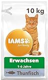 IAMS for Vitality Katzenfutter mit Thunfisch - Trockenfutter für ausgewachsene Katzen, 10 kg