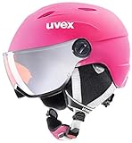 uvex Unisex Jugend, junior visor pro Skihelm, pink mat, 54-56 cm