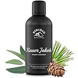 BERGBAD BIO-Saunaaufguss Zirbe & Eukalyptus 100ml, RAUHER JAKOB wohltuendes & erfrischendes Sauna-Aufgussmittel mit Bio-Alkohol, Wasser und 100% naturreinen ätherischen BIO Ölen