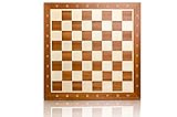Klassisches Schachbrett | Master of Chess | Inarsia Brett 48 cm | Professionelles Sykomore - Mahagoni Turnier Schachbrett Holz Hochwertig NO.5