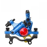 LYYCX Mountainbike-Scheibenbremssättel, mechanische Bremssättel aus Aluminiumlegierung, hydraulische Scheibenbremsen, fünf Farben erhältlich (Farbe: Blau, Größe: Eine Hinterradbremse)