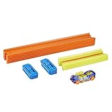 Hot Wheels GVG13 - Track Builder Unlimited Track Pack Set mit 1 Hot Wheels Fahrzeug im Maßstab 1:64, Spielzeug Autorennbahn für Kinder ab 6 Jahren