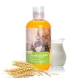 Nobleza Hundeshampoo gegen Juckreiz Milben Pilz, Sensitive-Shampoo Katze, Anti-Bakteriell, Lindert Hautreizungen, auch für Welpen und Kätzchen 250ml