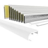 HEXIM PVC Rollladentraverse zum Einführen von Rollladen in Führungsschienen, Länge 1000-2000mm, Breite: 42mm, Abrollprofil Führungsschiene Fenster Altbau Renovieren (42mm x 1,4 Meter)
