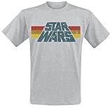 Star Wars Vintage 77 Männer T-Shirt grau meliert S 97% Baumwolle, 3% Polyester Fan-Merch, Filme