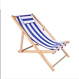 Sonnenliegen, Sonnenliege, Faltbare Strandliegestühle aus Holz, Garten, Terrasse, Liege, Strand, Liegestühle (mehrere Farben) – ideal für Terrassenzubehör im Freien (Farbe: O)