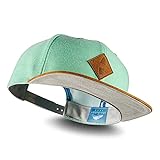 Soulbuddy Snapback Cap Herren oder Damen - Mintgrün, praktische und stylische Schirmütze, Unisex, individuell verstellbar, One Size