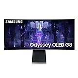Samsung Odyssey OLED G8 Gaming Monitor S34BG850SU, 34 Zoll, OLED-Panel, UWQHD-Auflösung, FreeSync Premium, 0,03 ms Reaktionszeit, Bildwiederholrate 175 Hz