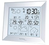 Technoline Direkt Wetter WD2000 Internet Wetterstation mit kostenloser Direkt Wetter App, WLAN Wetterstation, 4 Tagesvorhersag