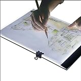 Digitale Zeichnung Sketching Brett Paulclub ultradünne A4 Größe Portable USB LED Artcraft Tracing Light Box Copy Board for Künstler Zeichnung Sketching Animation und Röntgen Viewing QiuGe