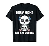 Bin am Zocken Gaming Panda T-Shirt