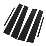 Autofenster-Zierleiste, B-Säulen-Abdeckungsleiste, nahtlose Passform, glänzend schwarz, stilvolle Dekoration, vorgeschnittene Zierleisten für das Auto(Ersatz für Corolla 2014–2018)