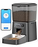 oneisall 3.5L Futterautomat Katze, WiFi Intelligenter Katzenfutter Automat, APP-Steuerung, 1-10 Mahlzeiten pro Tag, Futterspender für Katzen/Hunde, mit Edelstahlnap
