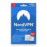 NordVPN Standard 1-Jahres-Abonnement für 6 Geräte – digitale Sicherheitssoftware für sicheres und privates Internet