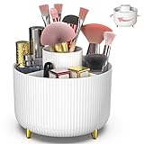 360°Drehbarer Pinsel Organizer Kosmetik Organizers Kosmetik Make Up Organizer Tragbare Kosmetikbox Aufbewahrung Kosmetik Aufbewahrungsbehälter, für Pinsel,Kosmetik für Frisiertisch, Schlafzimmer, Bad