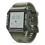 Motsfit Smartwatch Herren Damen IP68 Wasserdicht Sport Armbanduhr Fitness Tracker mit Pulsuhr Schrittzähler Schlafmonitor 1,3 Zoll Digital Uhr für Android iOS Grün