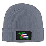 738 Slouch Beanie Meeresschildkröte Kuba Flagge Kopfbedeckung Weich Mütze Leichte Strickmütze Beanie Mütze Für Unisex, Skifahren, Motorradfahren