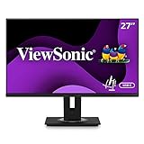 Viewsonic VG2755 68,6 cm (27 Zoll) Business Monitor (Full-HD, IPS-Panel, HDMI, DP, USB 3.0 Hub, USB C, Höhenverstellbar, Lautsprecher, Eye-Care, 4 Jahre Austauschservice) Schwarz