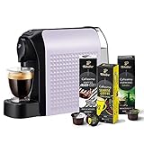 Tchibo Cafissimo easy Kaffeemaschine Kapselmaschine inkl. 30 Kapseln für Caffè Crema, Espresso und Kaffee, Powder Lavender