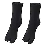 Split Toe Socks - Einfache und bequeme geteilte Socken mit zwei Zehen | Japanischer Stil Zehensocken Lässige große Zehensocken für das Laufen von Angxiong