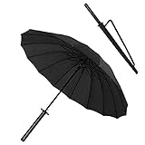 Samurai Sword Regenschirm Japanische Ninja-Artige Regenschirme Mit Langem Griff Large Windproof Umbrella (24K)