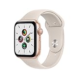 Apple Watch SE (GPS + Cellular, 40MM) - Aluminiumgehäuse Gold mit Sportarmband Polarstern (Generalüberholt)