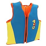 SHYEKYO Rafting-Jacke für, Blauer Kreuzgürtel, Frontreißverschluss, verschleißfeste -Schwimmweste für den Strand(m)