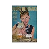 ZHANGLIUEN Leinwand Bedrucken 50 * 70cm Audrey Hepburn Poster Decorazione Soggiorno Camera da letto Pittura Senza Cornice