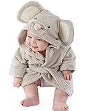 Meihuida Mädchen Jungen Baby & Fleece Bademantel Robe Super weicher Fleece Bademantel (1-2 Jahre, Maus)