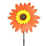 Windrad mit Sonnenblumen-Motiv, Windrad, groß, Windrad, für Garten, Hof, Party, Outdoor-Dekoration