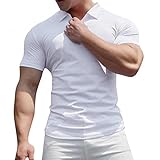 Herren Shirt - Kurzarm-Shirt 2In1 - Herren Einfarbig Bodybuilding Fit Oversized Muscle Basic Gym Sport Fitness Tshirt Komfortabel Sanft Lassig T-Shirt Herren