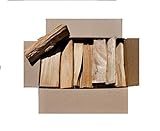 60 kg Brennholz reine Buche kammergetrocknet und ofenfertig 30 -33 er Länge + Muster natürliches Anzündholz/Kienspäne