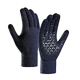Gkojhj Damen Winter Warm Touchscreen Thermo Dicke Wollfleece Handschuhe Warme und Elegant Fahrradhandschuhe Geschenke für Freunde Valentinstag
