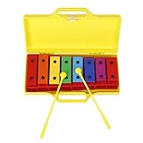 WFTD Tragbare Bunte Instrumente 8 Töne Xylophon Vorschulbildung Kinder Bunte Lustiges Spielzeug Percussion Musical Für Anfänger Und Mehr