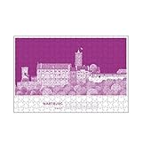 artboxONE-Puzzle M (266 Teile) Städte Kunter - Wartburg Eisenach - Puzzle Architektur Burg Deutschland